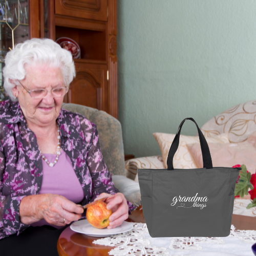 Grandma Things  Essential Zip Tote.