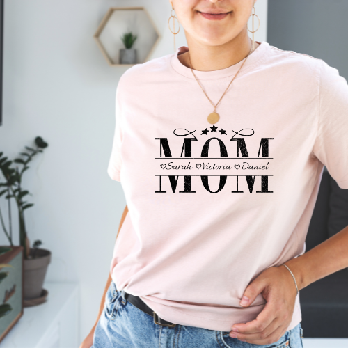 Personalized Mom T-Shirt, Gift for Mom