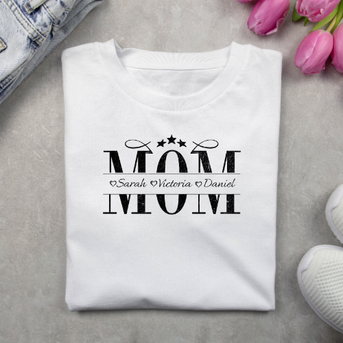 Personalized Mom T-Shirt, Gift for Mom