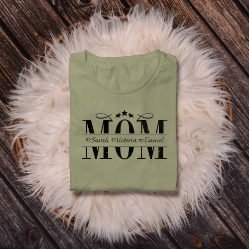 Personalized Mom T-Shirt, Gift for Mom