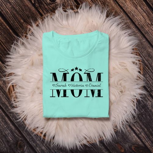 Personalized Mom T-Shirt, Gift for Mom