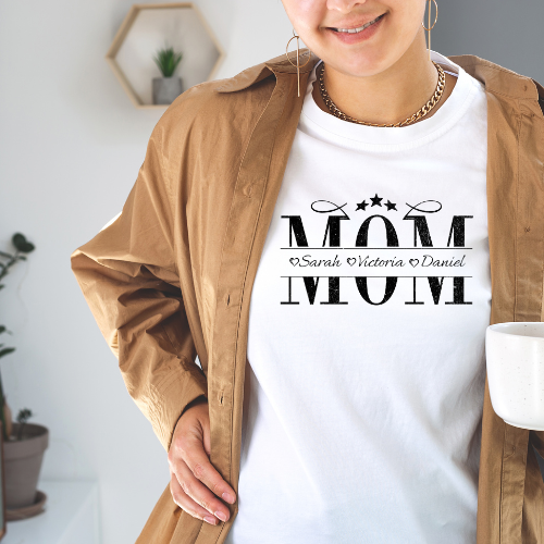 Personalized Mom T-Shirt, Gift for Mom