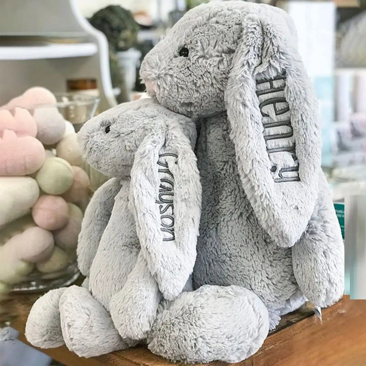 My Cuddle Bunny Adorable – Personalized Plush 🐰💕